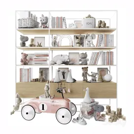 Rack With Toys Books